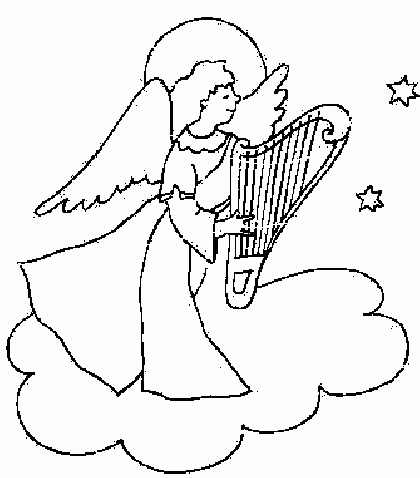 Ange harpe