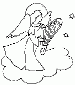 Ange harpe