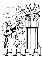 Mario tire des boules de feu
