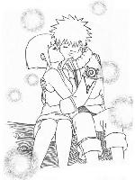 Naruto embrasse fille